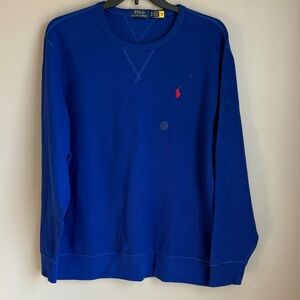Polo by Ralph Lauren Men's Royal Blue Crewneck Sweater